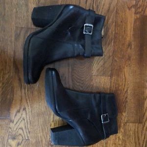 Frye black boots side zipper